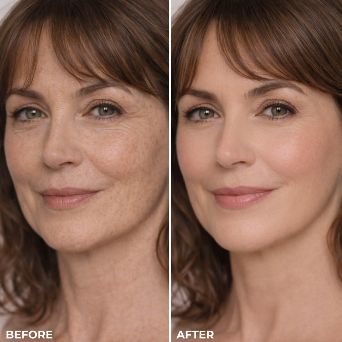 LUMINESS SPF 50 primer pump closeup illustrating smooth application