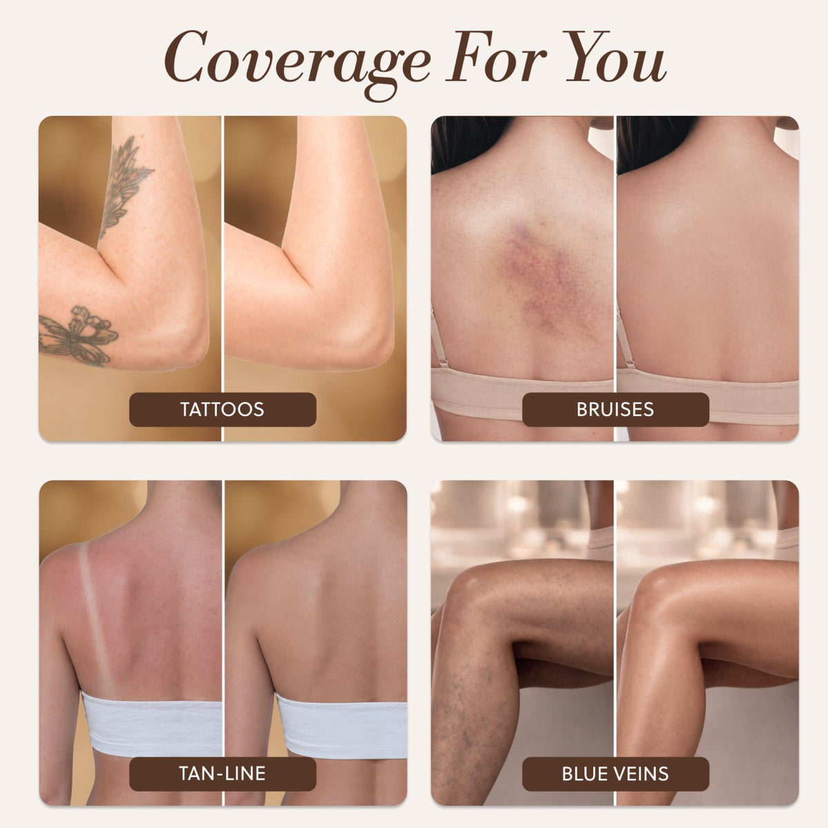LUMINESS texture swatch on skin showing smooth blendability and natural glow