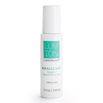LUMION skin front packaging showing bottle and label for clear identity