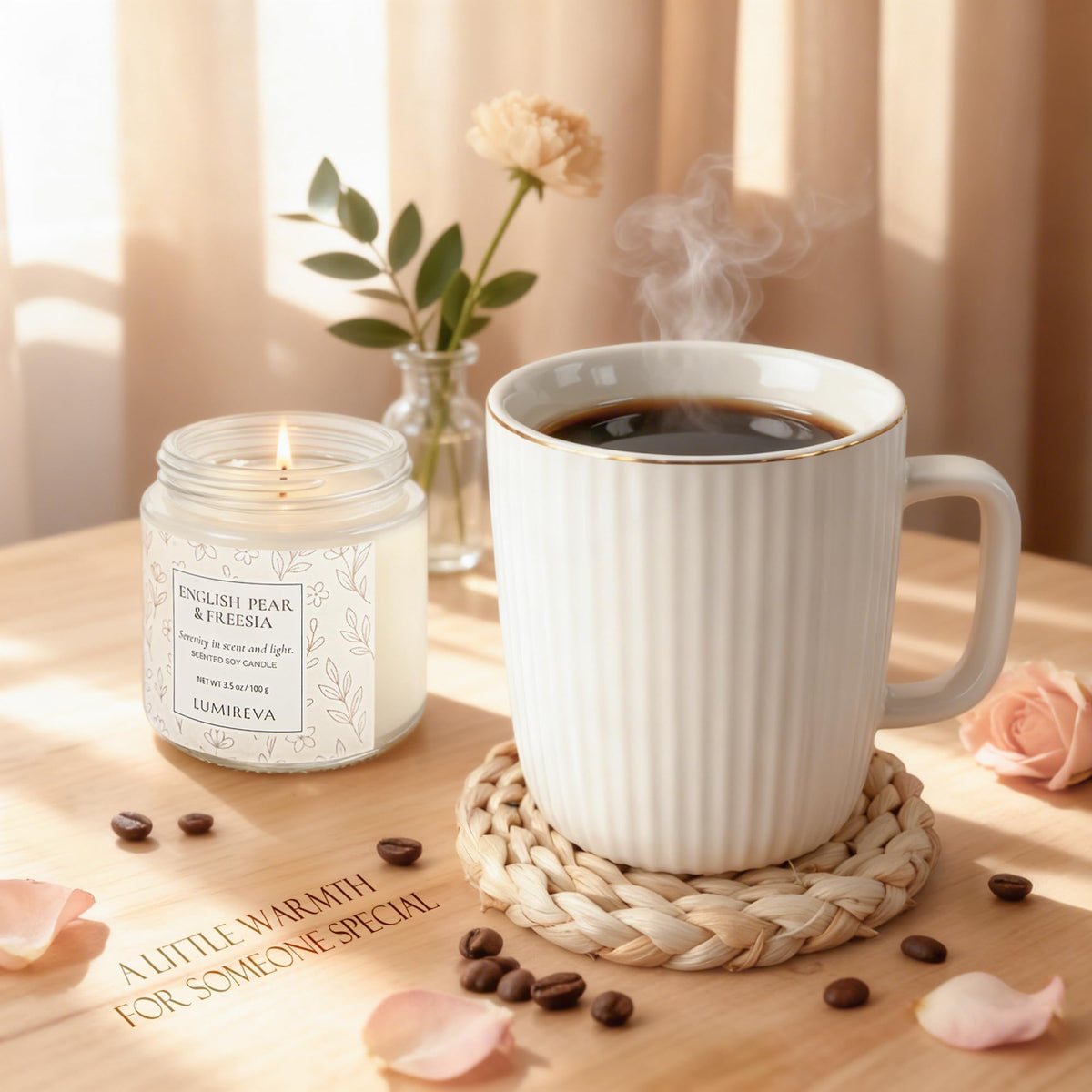 Lumireva ceramic mug with tea demonstrating sturdy, everyday beverage use