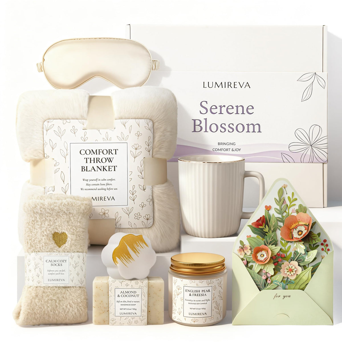 Lumireva front packaging showing gift-ready elegant box and contents for easy gifting