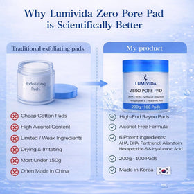 Hand holding LumiVida pad to show scale and single-use portability benefit
