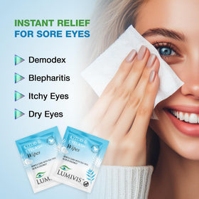 Lumivis natural ingredient display with tea tree and aloe benefits