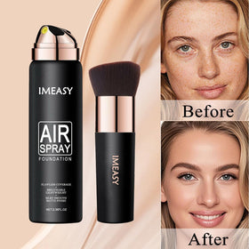 Lumiyou split-face before and after effect revealing natural matte radiant result