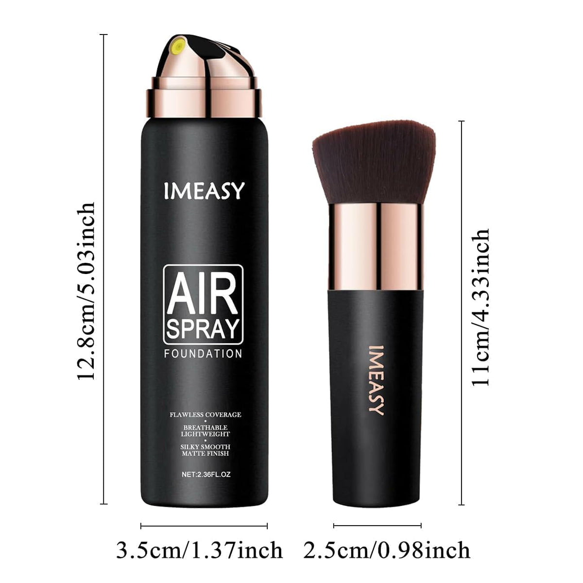 Lumiyou mist spraying fine airbrush droplets for seamless blend and lightweight wear