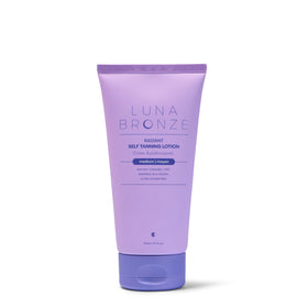 Luna Bronze front packaging showing bottle and label for sustainable benefit