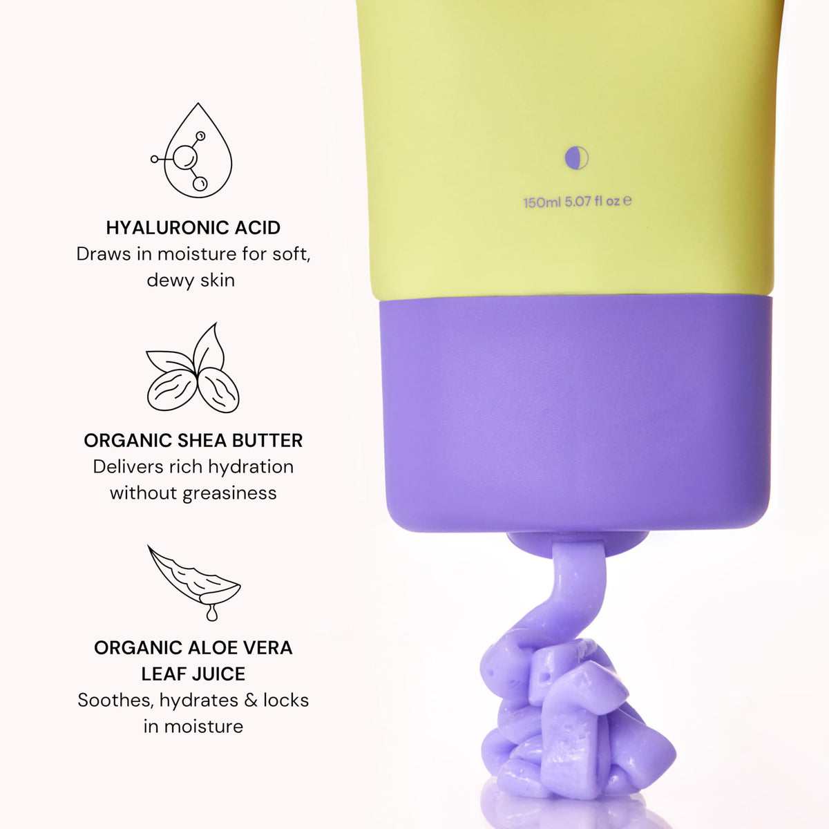 Luna Bronze hyaluronic acid ingredient focus showing hydration benefit