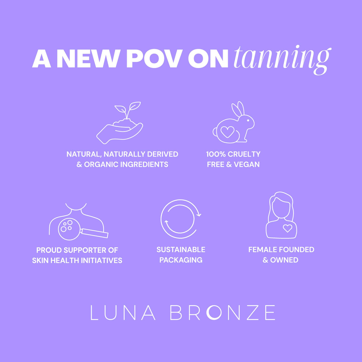 Luna Bronze lifestyle bag shot portraying on-the-go touch-up convenience and style