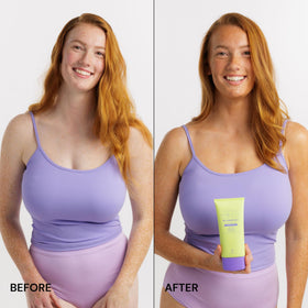 Luna Bronze pump dispensing product demonstrating easy, mess-free use