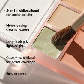 LUNA close-up of green corrective shade cancelling redness effectively