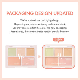 LUNA palette next to hand showing compact size and travel convenience