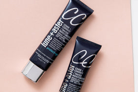 Lune+Aster next to a ruler for size and scale of the 1.7 oz tube