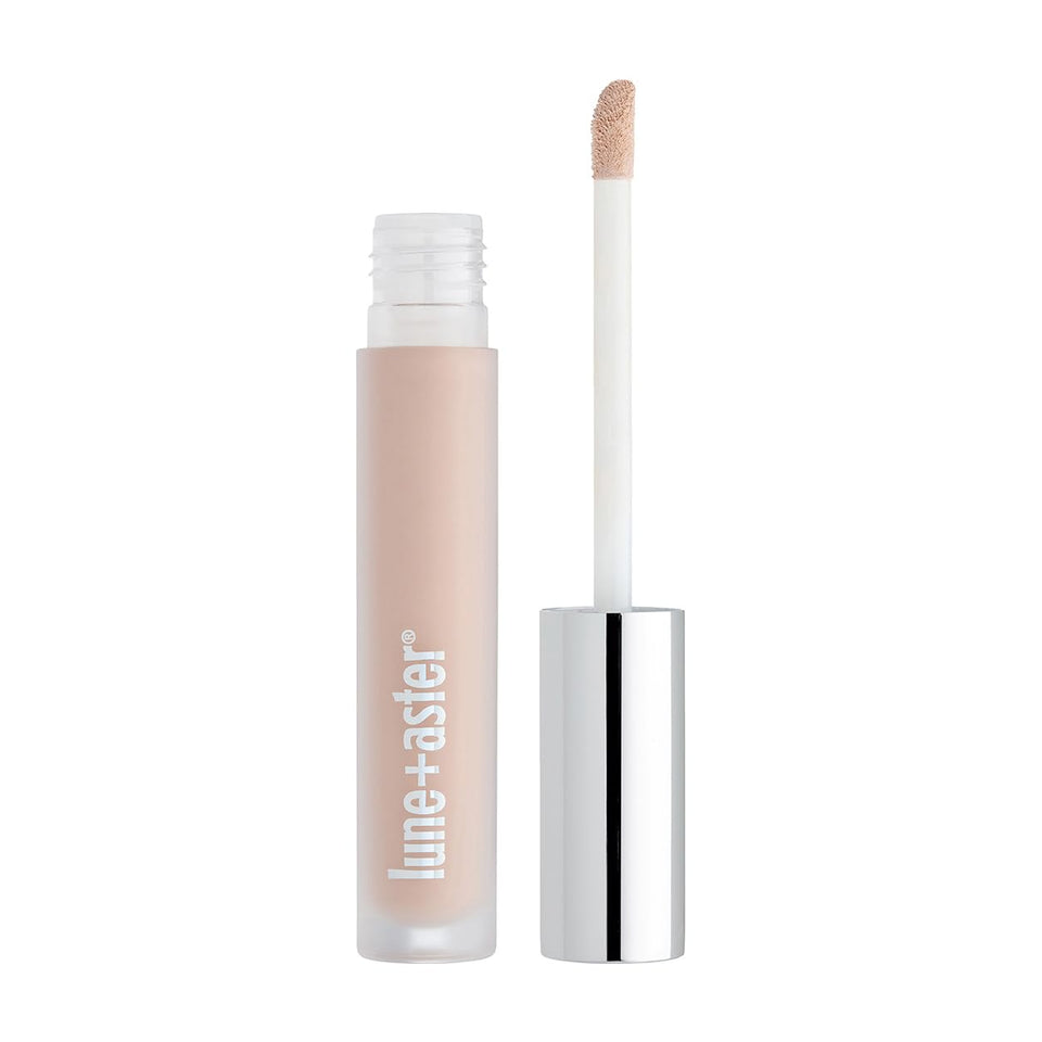 Lune+Aster front packaging showing creamy pink primer and benefit of smooth base