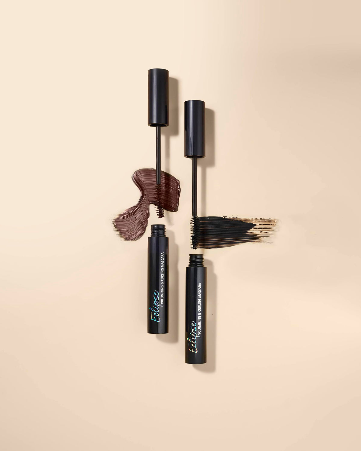 Lune+Aster ingredient bottles highlighting vitamin B5, vitamin E and nourishing oils