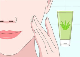 LUNES aloe peeling gel size scale beside coin indicating 180 ml capacity