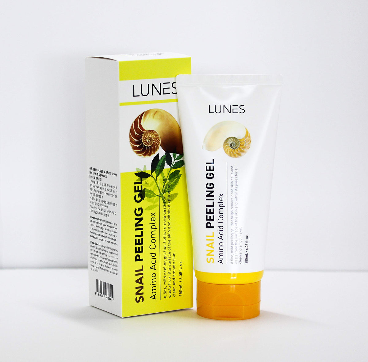 LUNES front tube showing label and 180ml size for easy identification and value