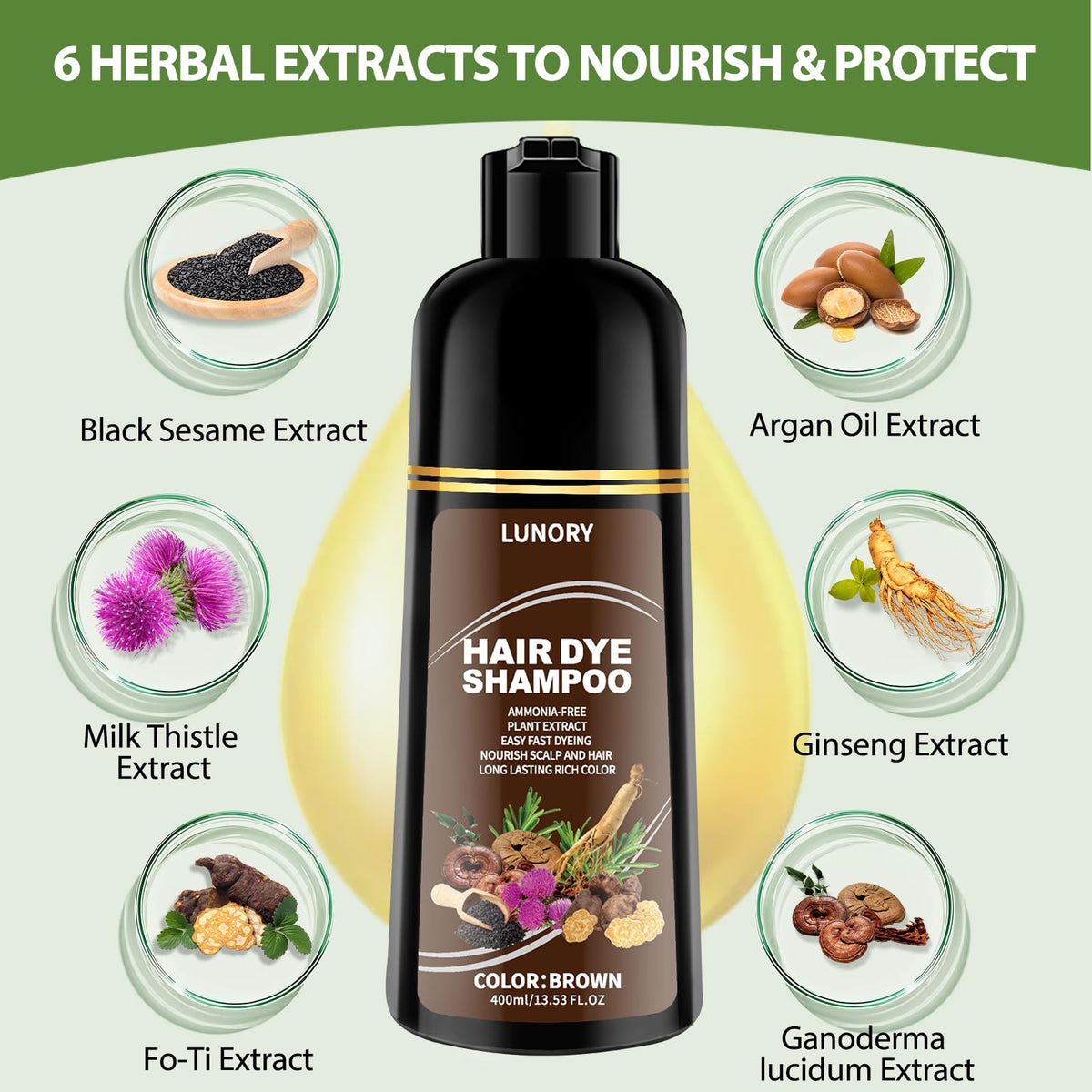 Lunory application on dry hair showing simple hands-on use for convenience