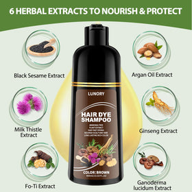 Lunory application on dry hair showing simple hands-on use for convenience