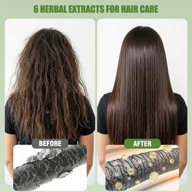 Lunory before-and-after comparison showing gray coverage results