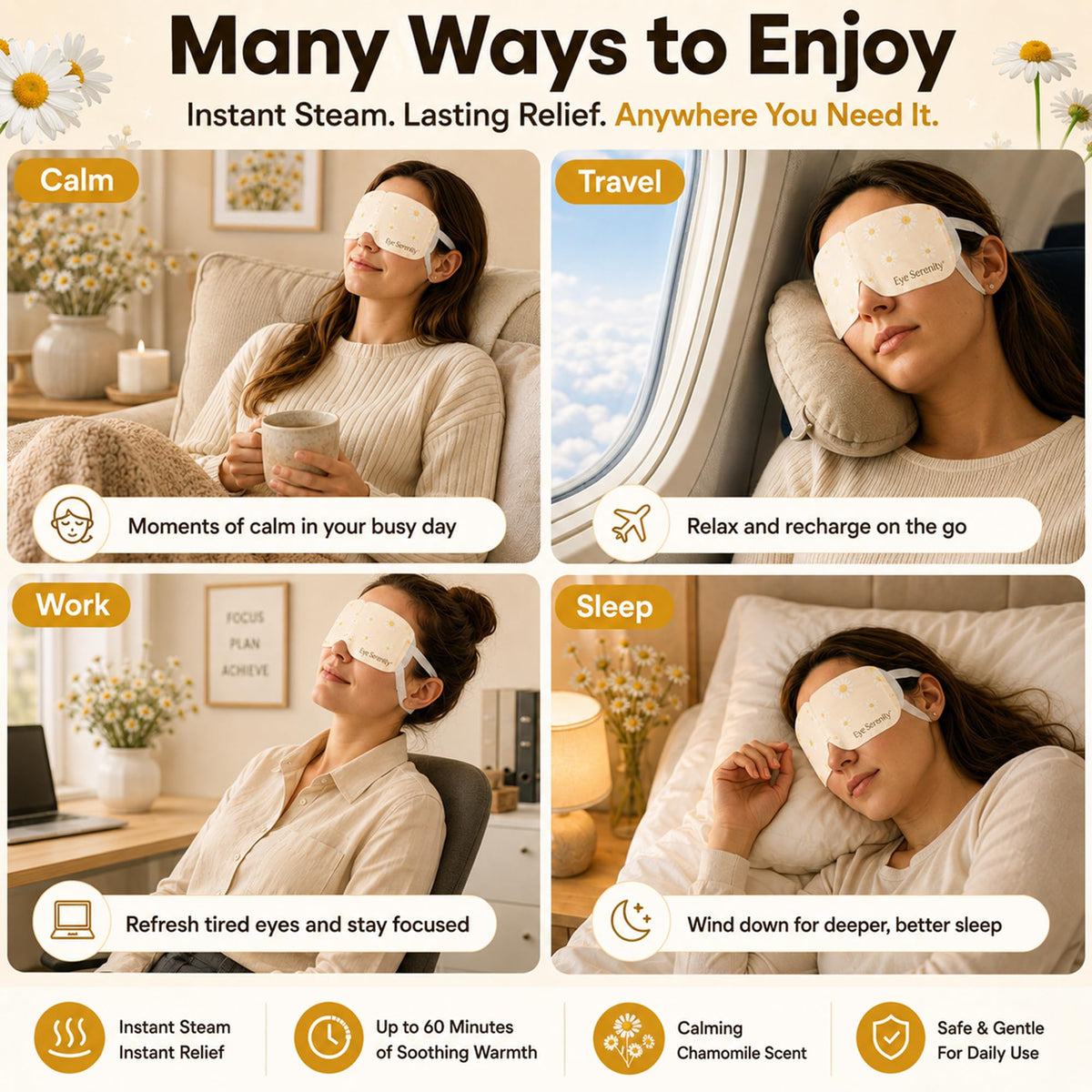 Lure Essentials mask next to hand showing compact, travel-friendly size
