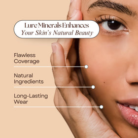 Pure Minerals open sifter top revealing loose powder and easy dispensing