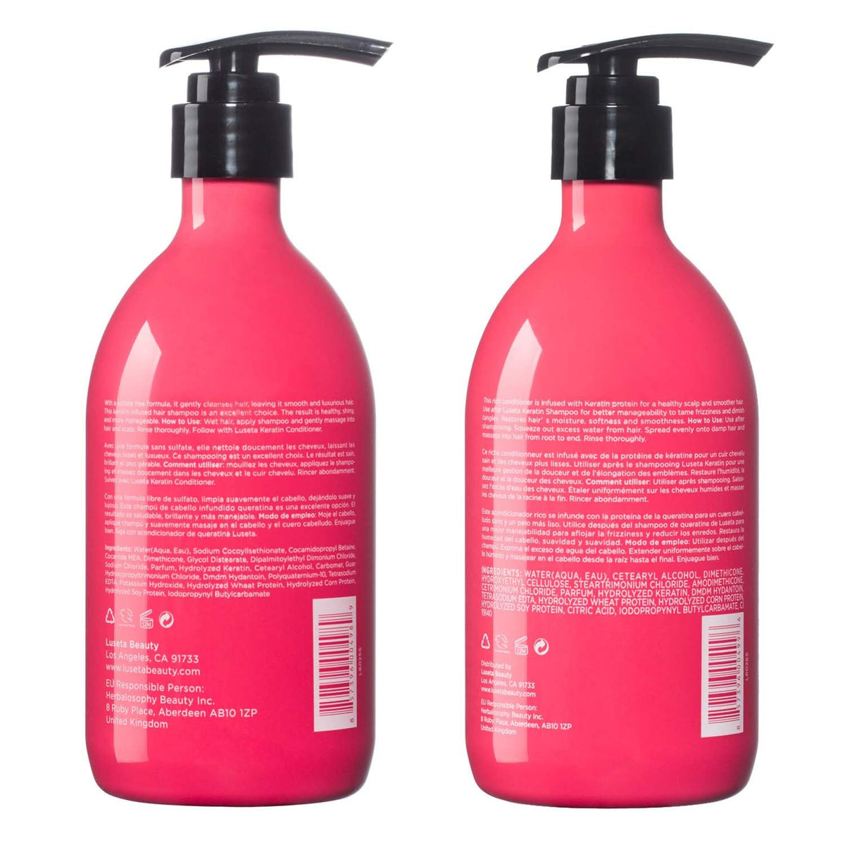 LUSĒTA result on shiny hair illustrating reduced frizz and added shine
