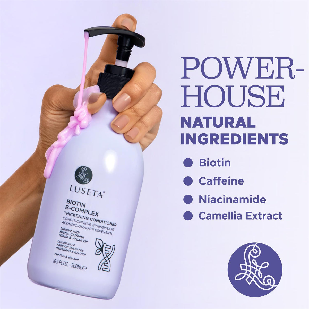 Luseta argan oil ingredient detail highlighting nourishing antioxidants