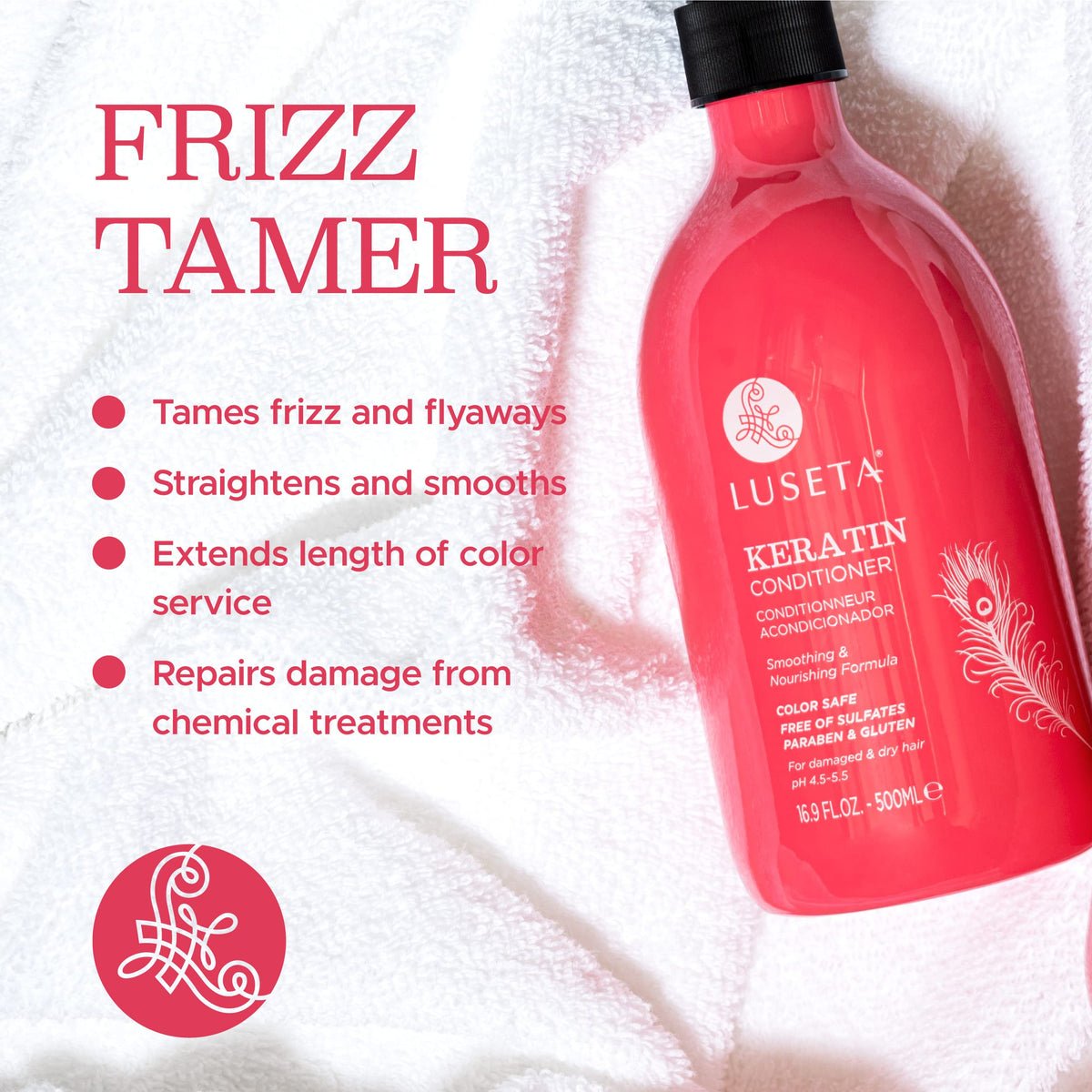 LUSETA back label with ingredients and usage information for clarity