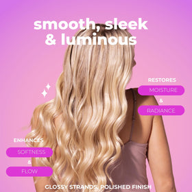 Luseta before and after shiny hair lifestyle showing improved gloss