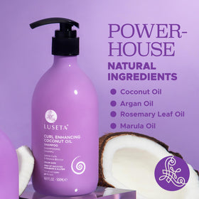 LUSATA bottle label close-up highlighting features and ingredient information for clarity
