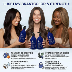 Luseta conditioner cream close detail, conveys rich hydration and smoothing benefit