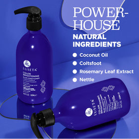 LUSETA conditioner cream texture close-up showing rich hydration for smoother strands