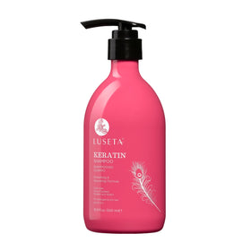 LUSETA front bottle 16.9 oz showing product packaging and benefits