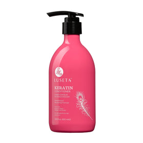 LUSETA front bottle showing product branding and volume benefit