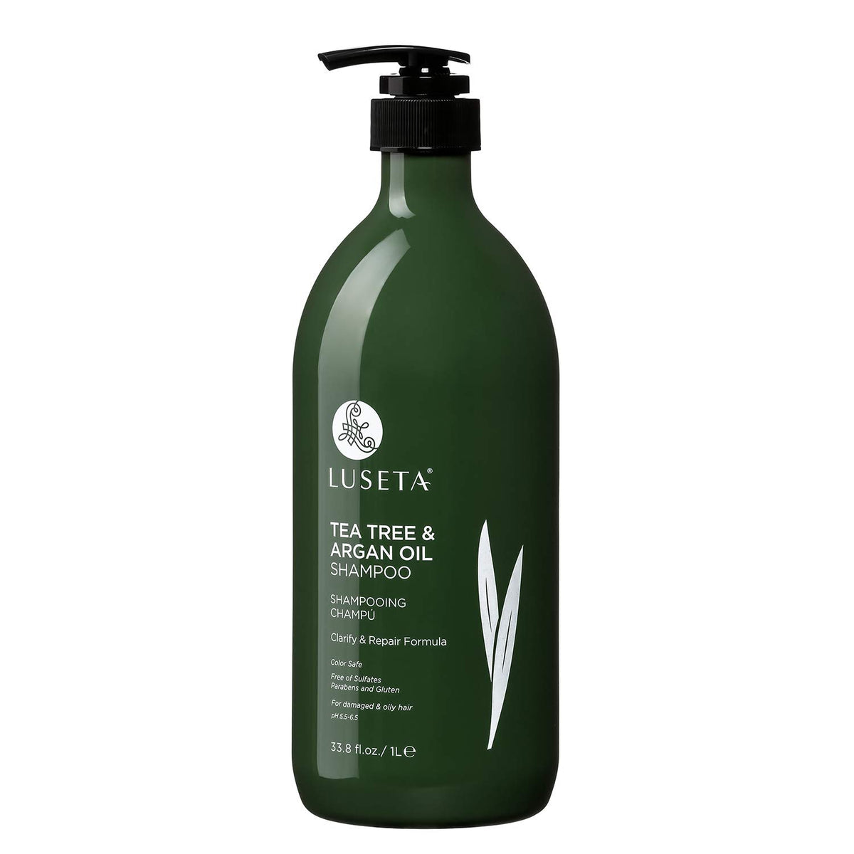 Luseta front packaging 33.8oz showing product and label benefits