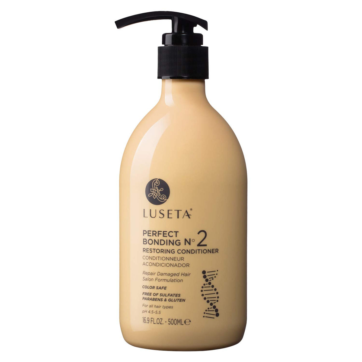 Luseta front packaging showing conditioner and benefit of bond repair