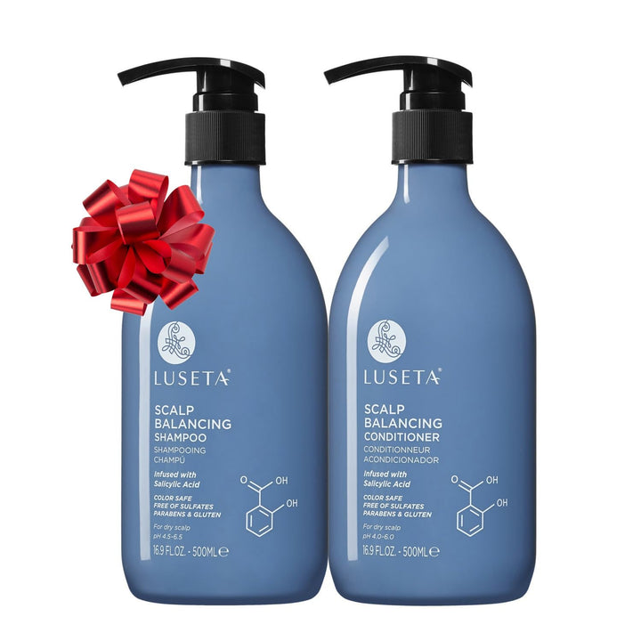 Luseta front packaging showing both 16.9 fl oz bottles and benefits