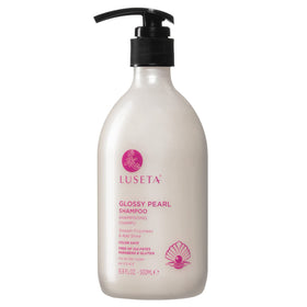 LUSETA front bottle view showing sleek packaging and visible product benefit shine