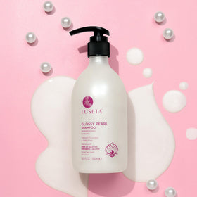 LUSETA pearl extract closeup highlighting ingredient and luminous-sheen benefit