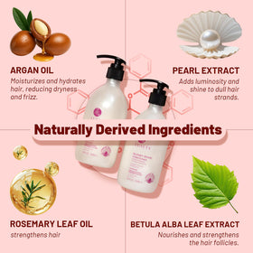 LUSETA in-shower lather showing gentle clean and frizz control