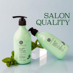 Luseta tea tree leaves ingredient shot stressing natural soothing properties and calm benefit