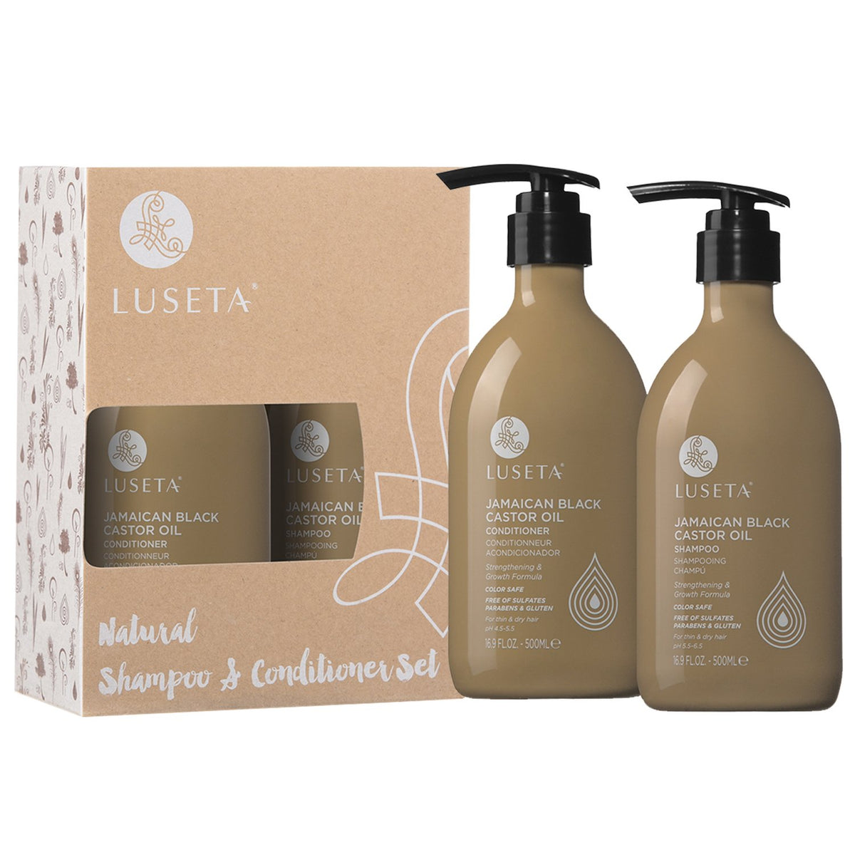 Luseta ingredients including castor oil conveying nourishing effect