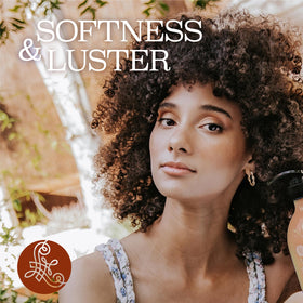 Luseta label close-up showing color-safe and sulfate-free benefits
