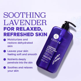 Luseta creamy lather texture close-up showing gentle foaming and hydration
