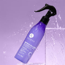 Luseta in a styling scene during blow-drying for visible shine