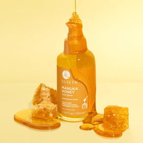 Luseta oil texture pouring to show lightweight consistency and quick absorption