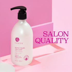 LUSETA pump dispensing creamy conditioner texture for easy application