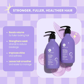 Luseta pump dispensing shampoo foam demonstrating gentle lather
