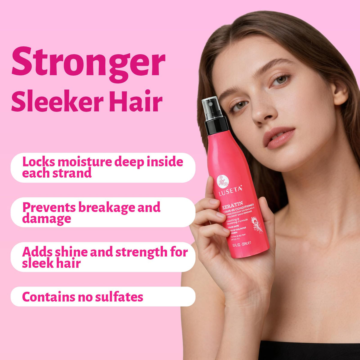 Luseta creamy texture close-up demonstrating smooth slip for easier detangling