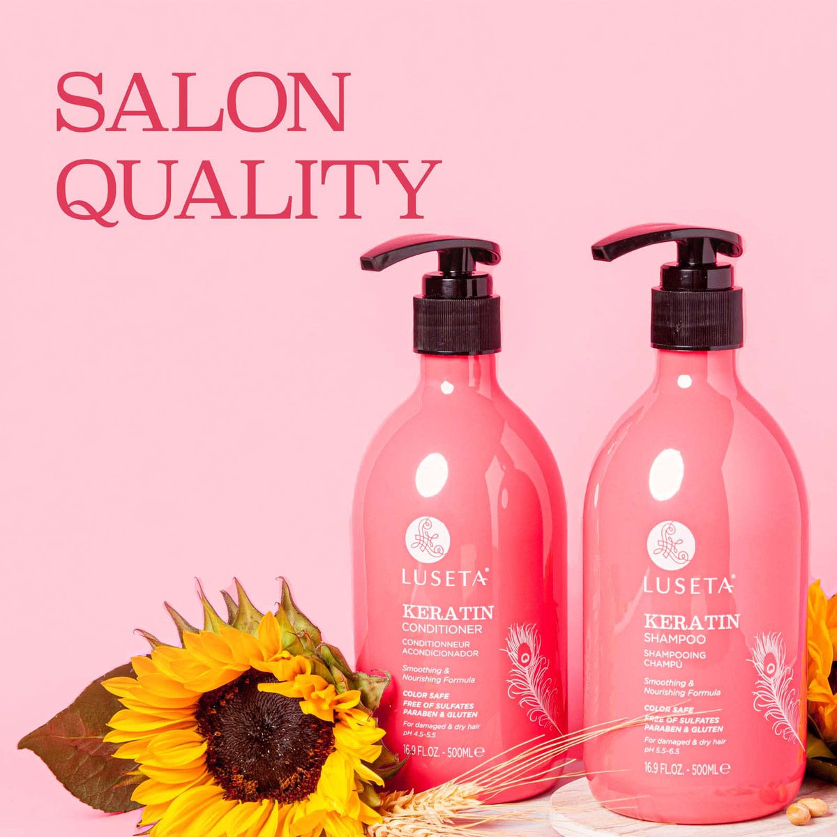 LUSĒTA shampoo lather texture highlighting gentle cleansing and moisture